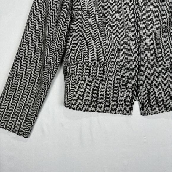Banana Republic Wool Blend Twill Jacket Womens Petite Size 10 Zip Dress Jacket - Picture 7 of 14
